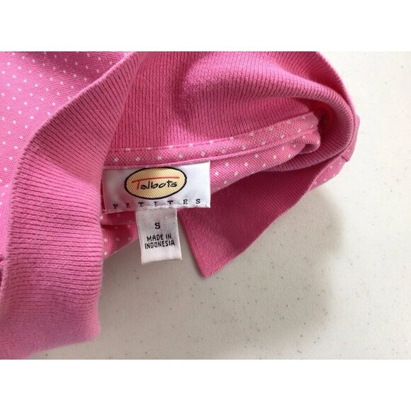 LL Bean Polo Dress Pink Polka Dot Womens Small - Picture 5 of 8